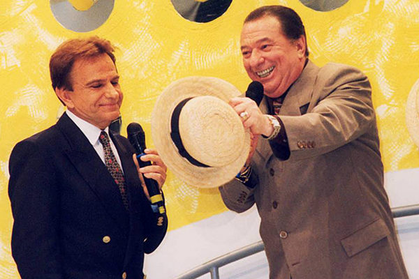 José Messias e Raul Gil no quadro Para Quem Você Tira o Chapéu