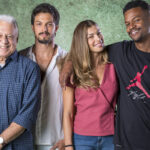 Antonio Fagundes, Romulo Estrela, Grazi Massafera e David Junior em Bom Sucesso (divulgação/Globo)