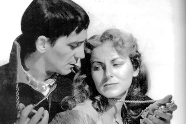 Sérgio Cardoso e Nydia Lícia em peça teatral