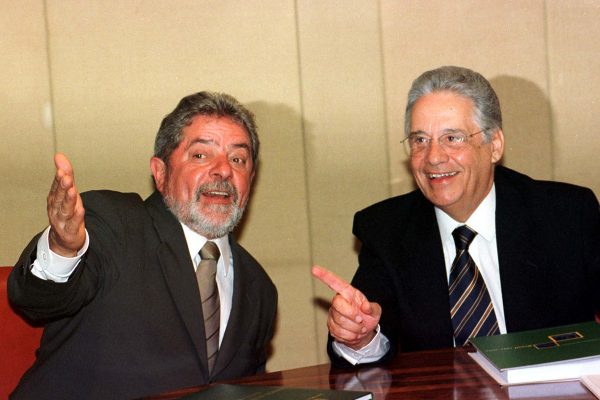Lula e Fernando Henrique Cardoso