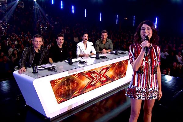Fernanda Paes Leme e os jurados do X Factor Brasil