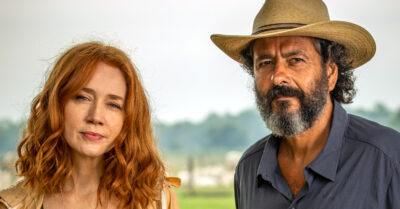 Camila Morgado e Marcos Palmeira em Pantanal (Divulgação / Globo)