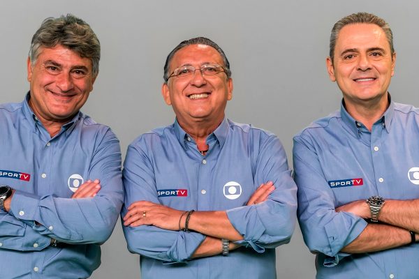 Cléber Machado, Galvão Bueno e Luís Roberto