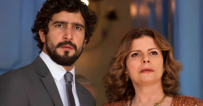 Débora Bloch e Renato Góes em Mar do Sertão (Reprodução / Globo)