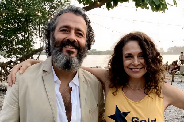 Marcos Palmeira e Giovanna Gold