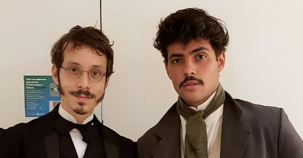 João Pedro Zappa e Gabriel Fuentes em Nos Tempos do Imperador