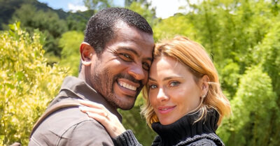 Carolina Dieckmann (Lumiar) e Samuel de Assis (Ben) em Vai na Fé (Divulgação / Globo)