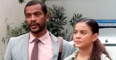 Samuel de Assis (Ben) e Bella Campos (Jenifer) em Vai na Fé (Reprodução / Globo)