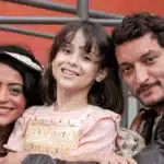 Carol Castro (Darlene), Vitória Pabst (Clara) e Allan Souza Lima (João) em Amor Perfeito