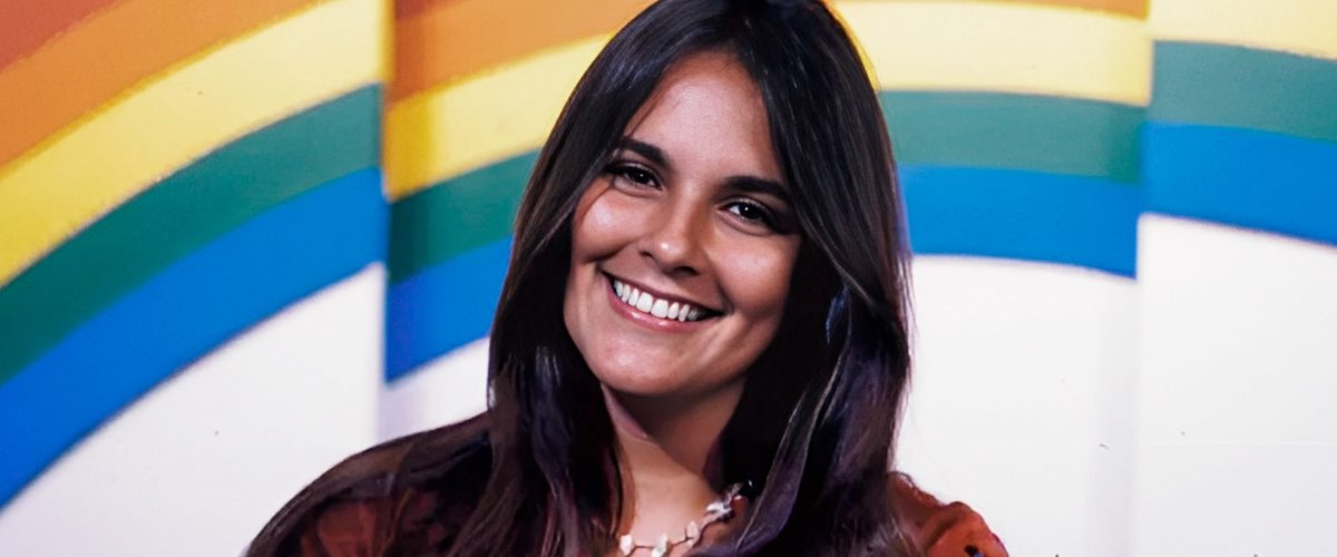 Paula Saldanha apresentou o Globinho, na TV Globo