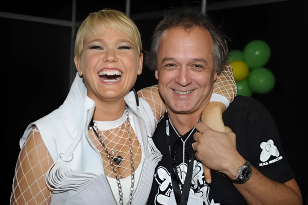 Luiz Cláudio Moreira e Xuxa Meneghel