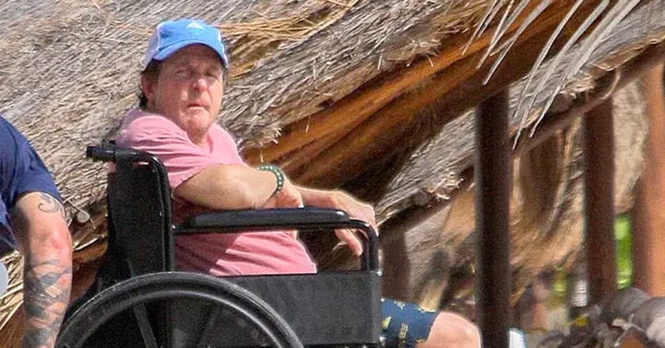 Recente aparição de Michael J. Fox em praia