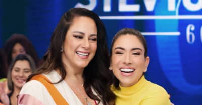 Silvia Abravanel e Patricia Abravanel no Programa Silvio Santos (Reprodução / SBT)