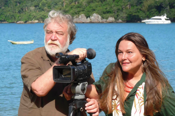 Roberto Werneck e Paula Saldanha no Expedições