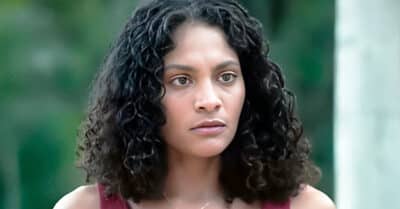 Barbara Reis como Aline em Terra e Paixão (Reprodução / Globo)