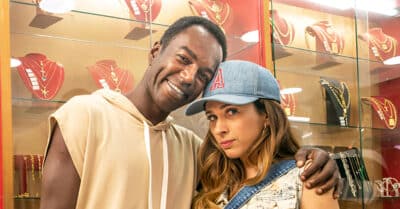 Jonathan Azevedo (Odilon) e Tatá Werneck (Anely) em Terra e Paixão (João Miguel Júnior / Globo)