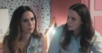 Débora Falabella (Lucinda) e Tatá Werneck (Anely) em Terra e Paixão (Reprodução / Globo)