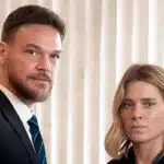 Emilio Dantas (Theo) e Carolina Dieckmann (Lumiar) em Vai na Fé (Reprodução / Globo)