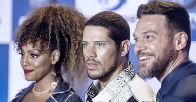 Sheron Menezzes (Sol), José Loreto (Lui Lorenzo) e Emilio Dantas (Theo) em Vai na Fé (Reprodução / Globo)