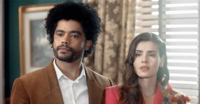 Diogo Almeida (Orlando) e Camila Queiroz (Marê) em Amor Perfeito (Reprodução / Globo)