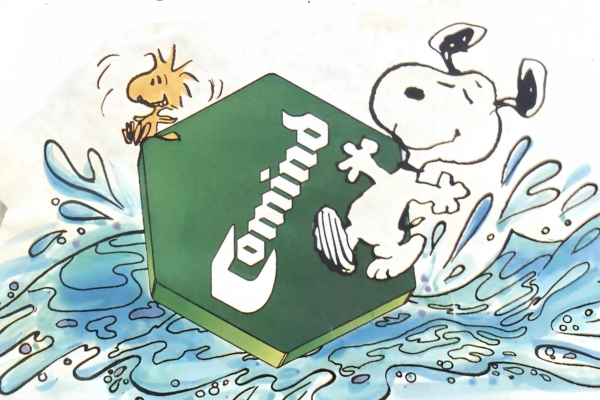 Snoopy e Woodstock em campanha do banco Comind