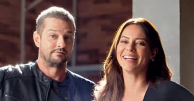 Marcelo Serrado (Moa) e Paolla Oliveira (Pat) em Cara e Coragem (Reprodução / Globo)