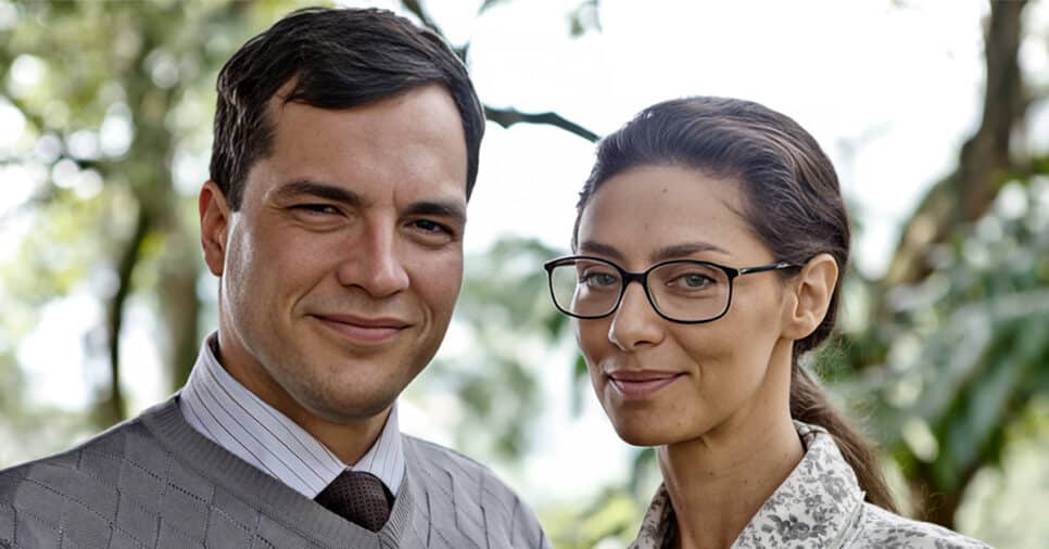 Daniel Boaventura e Maria Fernanda Cândido