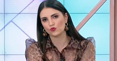 Chris Flores à frente do Fofocalizando (Reprodução / SBT)