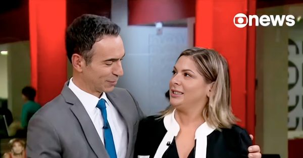 César Tralli e Daniela Lima na GloboNews