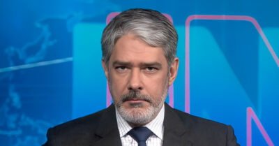 William Bonner à frente do Jornal Nacional