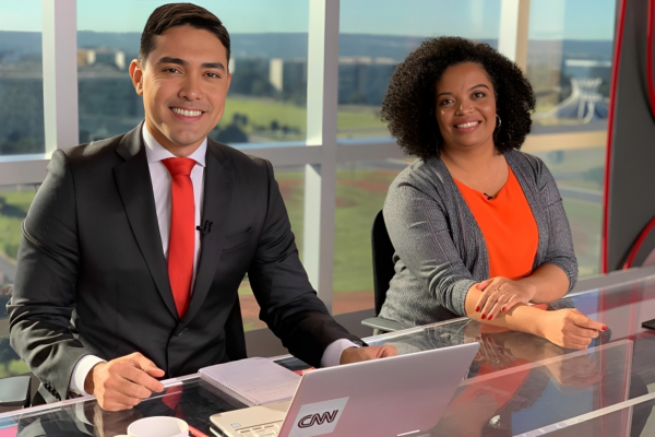 Kenzô Machida e Basilia Rodrigues na CNN Brasil