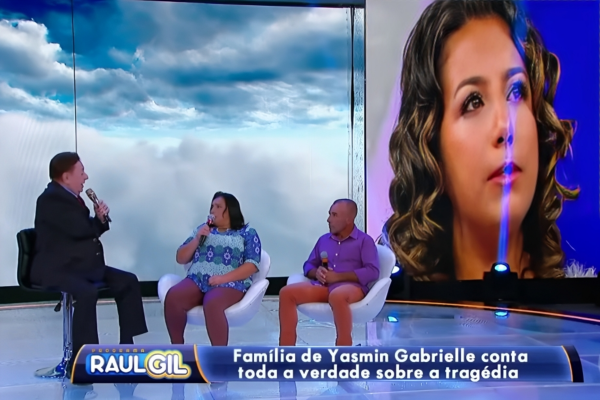 Raul Gil e a família de Yasmin Gabrielle