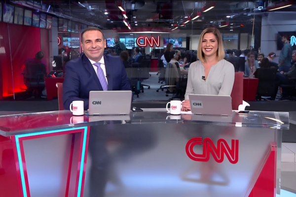 Reinaldo Gottino e Daniela Lima no CNN 360º