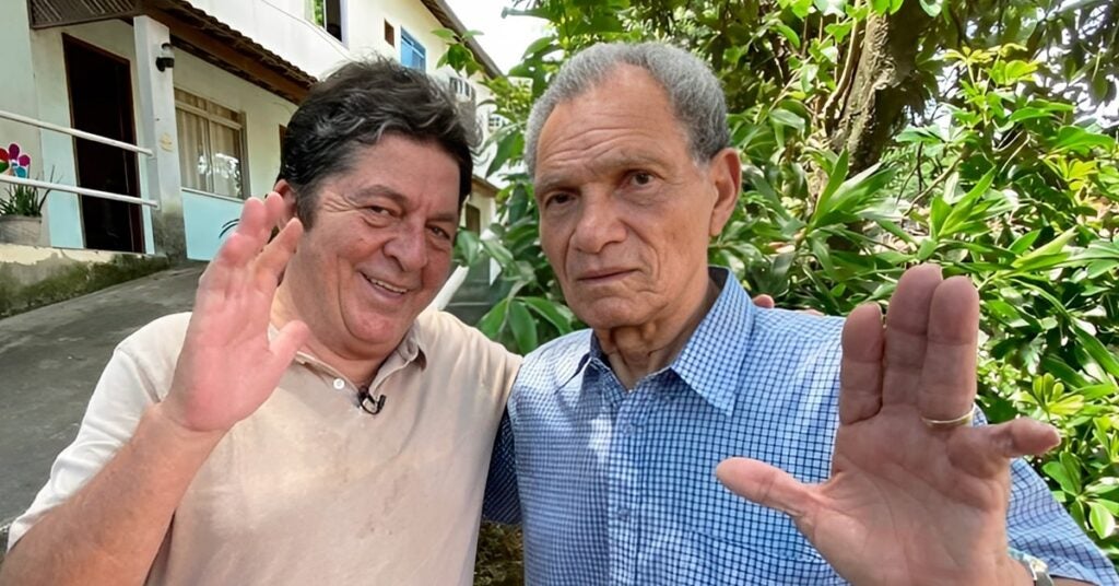 Sobrevivendo com pouco, astro foi acolhido pelo Retiro dos Artistas Stepan Nercessian e Manga no Retiro dos Artistas