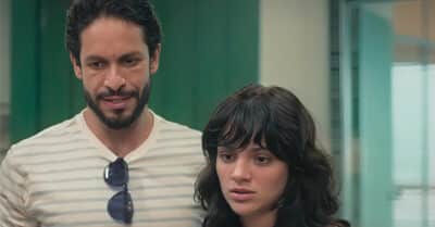 Luigi (Rainer Cadete) e Petra (Débora Ozório) em Terra e Paixão