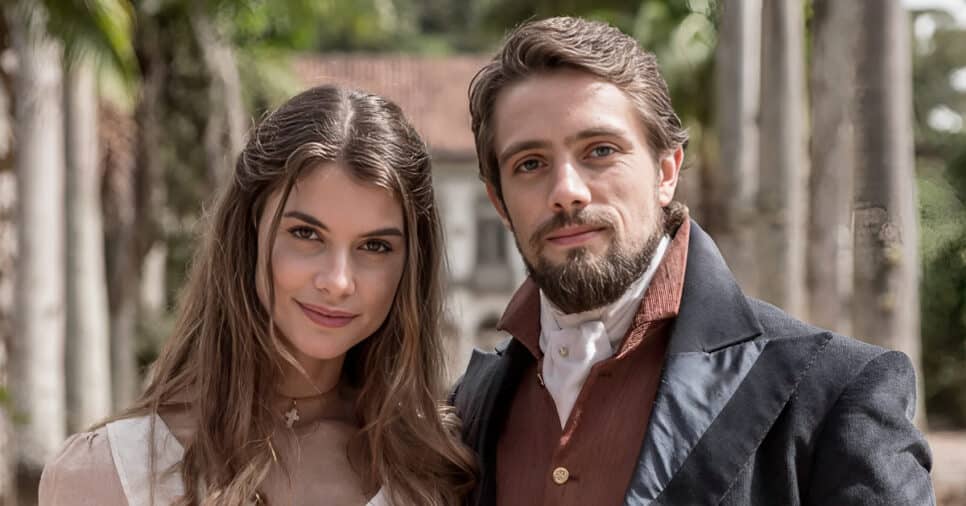 Alinne Moraes e Rafael Cardoso em Além do Tempo