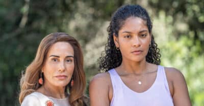 Irene (Gloria Pires) e Aline (Barbara Reis) em Terra e Paixão