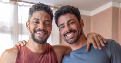 Paulo Lessa (Jonatas) e Cauã Reymond (Caio) em Terra e Paixão (Divulgação)