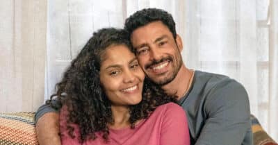Barbara Reis e Cauã Reymond em Terra e Paixão (Divulgação / Globo)