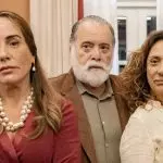 Gloria Pires, Tony Ramos e Eliane Giardini em Terra e Paixão (Divulgação / Globo)