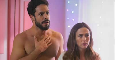 Rainer Cadete (Luigi) e Tatá Werneck (Anely) em Terra e Paixão (Reprodução / Globo)