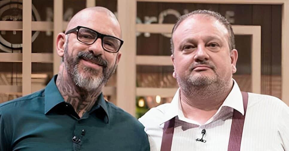 Henrique Fogaça e Erick Jacquin no MasterChef