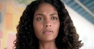 Barbara Reis como Aline em Terra e Paixão (Reprodução / Globo)
