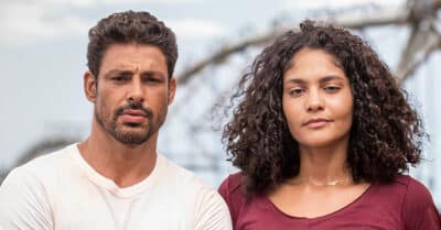 Cauã Reymond e Barbara Reis em Terra e Paixão (Divulgação / Globo)