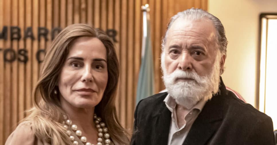 Irene (Gloria Pires) e Antônio (Tony Ramos) em Terra e Paixão