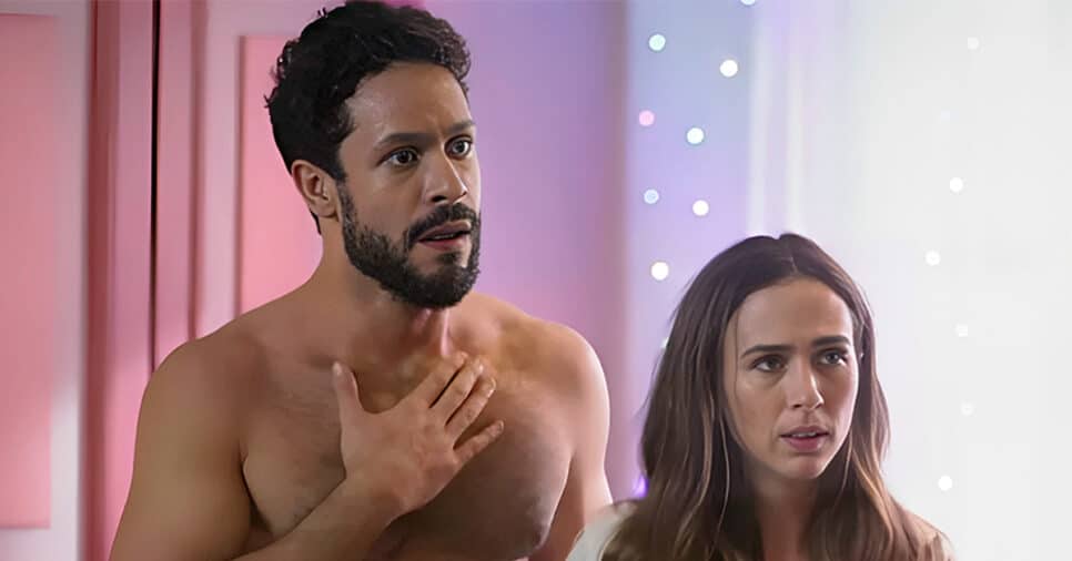 Luigi (Rainer Cadete) e Anely (Tata Werneck) em Terra e Paixão