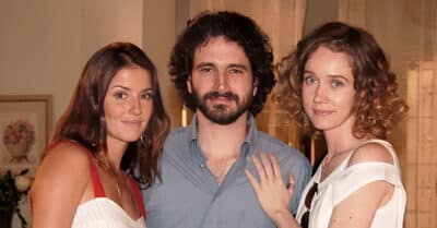 Deborah Secco, Caco Ciocler e Camila Morgado em América (Divulgação / Globo)