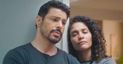 Caio (Cauã Reymond) e Aline (Barbara Reis) em Terra e Paixão (Divulgação / Globo)