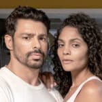 Caio (Cauã Reymond) e Aline (Barbara Reis) em Terra e Paixão