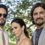 Rainer Cadete, Tata Werneck e Daniel Rocha em Terra e Paixão (Divulgação / Globo)